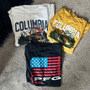 3 pack Columbia shirts